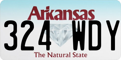 AR license plate 324WDY