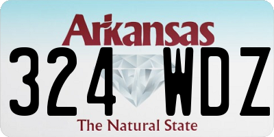 AR license plate 324WDZ