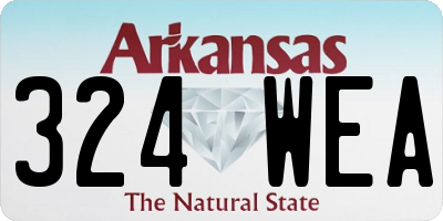 AR license plate 324WEA