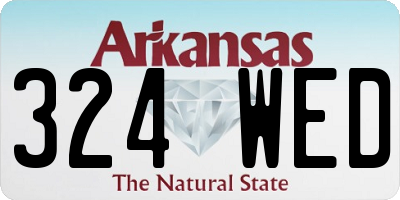 AR license plate 324WED