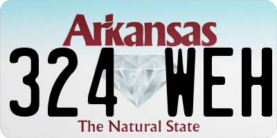 AR license plate 324WEH