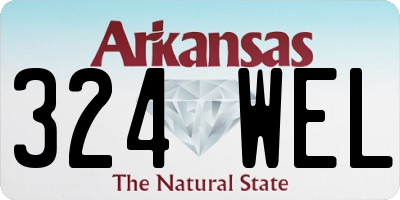AR license plate 324WEL