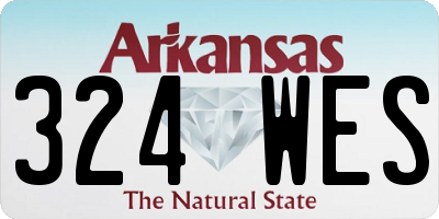 AR license plate 324WES