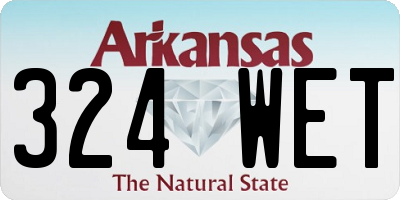 AR license plate 324WET