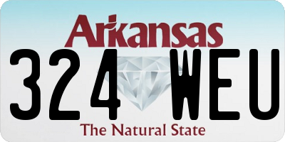 AR license plate 324WEU