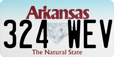 AR license plate 324WEV