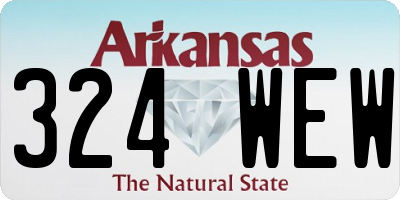 AR license plate 324WEW