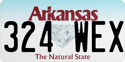 AR license plate 324WEX