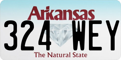 AR license plate 324WEY