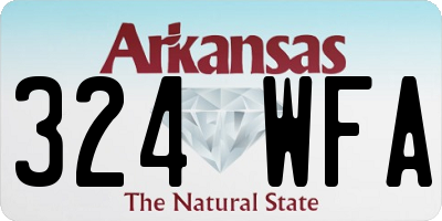 AR license plate 324WFA