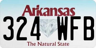 AR license plate 324WFB