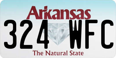 AR license plate 324WFC