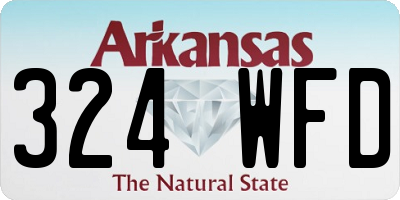 AR license plate 324WFD
