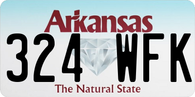 AR license plate 324WFK