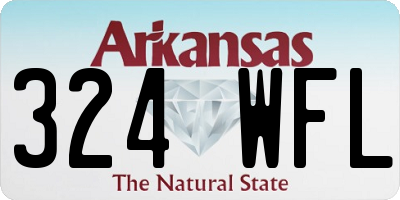 AR license plate 324WFL