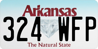 AR license plate 324WFP