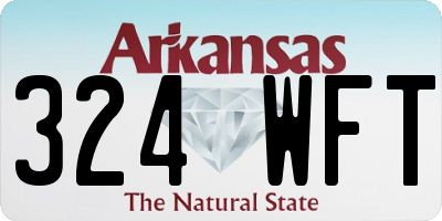 AR license plate 324WFT
