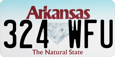 AR license plate 324WFU