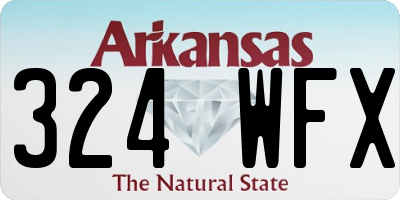AR license plate 324WFX
