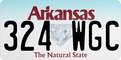 AR license plate 324WGC