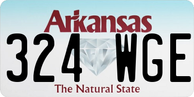 AR license plate 324WGE
