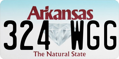 AR license plate 324WGG