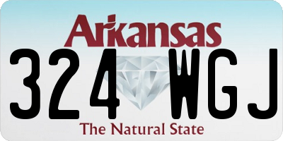 AR license plate 324WGJ