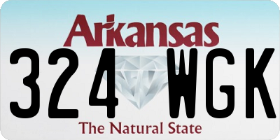 AR license plate 324WGK