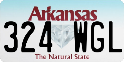AR license plate 324WGL