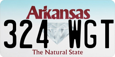 AR license plate 324WGT