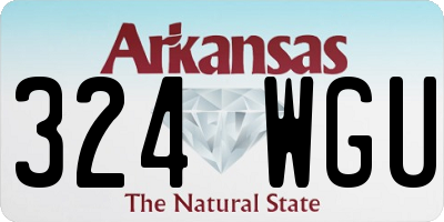 AR license plate 324WGU