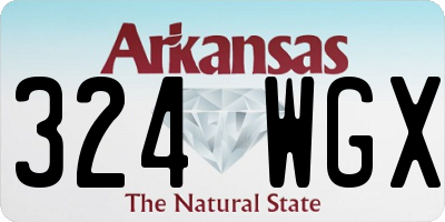 AR license plate 324WGX