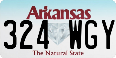 AR license plate 324WGY