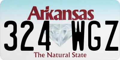 AR license plate 324WGZ