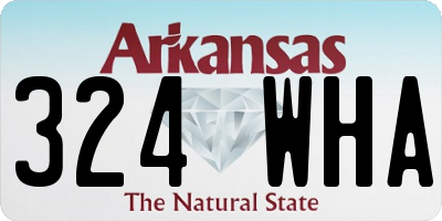 AR license plate 324WHA