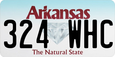 AR license plate 324WHC