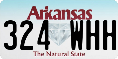 AR license plate 324WHH