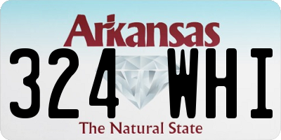 AR license plate 324WHI