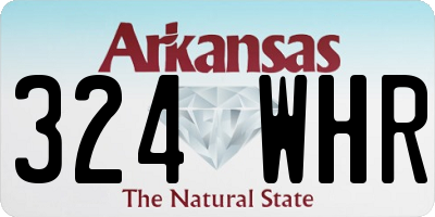 AR license plate 324WHR
