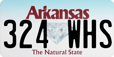 AR license plate 324WHS