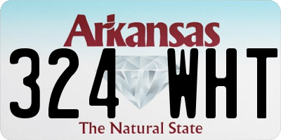 AR license plate 324WHT