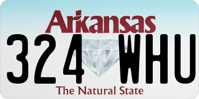 AR license plate 324WHU