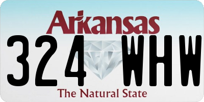AR license plate 324WHW