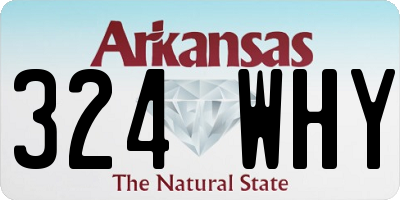 AR license plate 324WHY