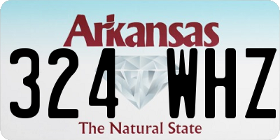 AR license plate 324WHZ