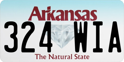 AR license plate 324WIA