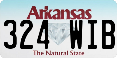 AR license plate 324WIB