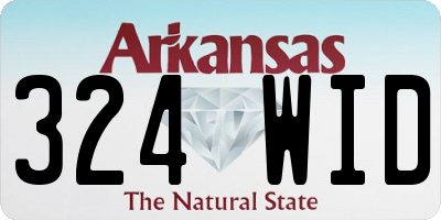AR license plate 324WID