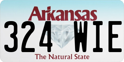 AR license plate 324WIE