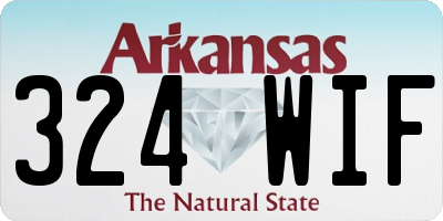 AR license plate 324WIF